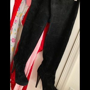 Sz 7 ✨ Platform Suede Thigh High Boots